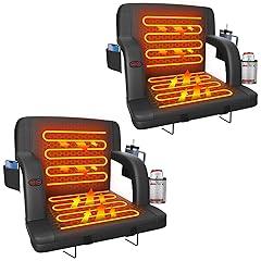 Suteck Heated Stadium Seat with Backrest