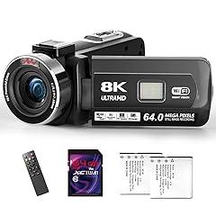 8K UHD Camcorder with 64MP & 18X Zoom