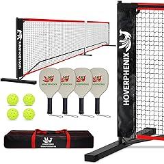Hoverphenix Pickleball Set with Portable Net System