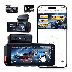 VIRROW X5 Dash Cam 4K Front and Rear