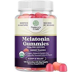 Organic Melatonin Gummies 10mg for Adults