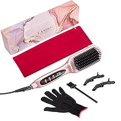 LANDOT Ceramic Hair Straightener Brush