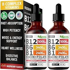 NUSAVA Vitamin B12 Liquid Drops 5000 mcg