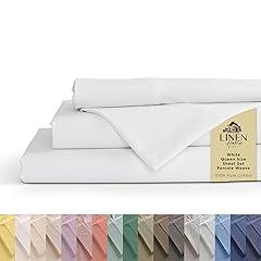 Linen Home Cotton Percale Queen Sheet Set