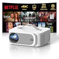 Lisowod 4K Smart Projector with WiFi 6