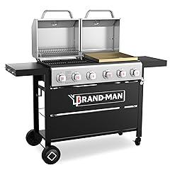Brand-Man Griddle Grill Combo 6-Burner