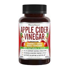 FarmHaven Apple Cider Vinegar with Ginger, Papaya & Chamomile