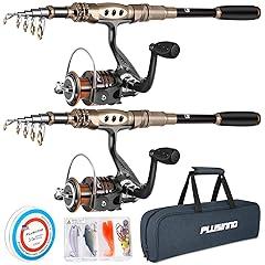 PLUSINNO Telescopic Fishing Rod and Reel Combo