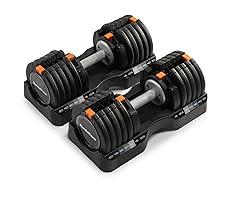 NordicTrack Select-a-Weight Dumbbell Pair 55 lb Black