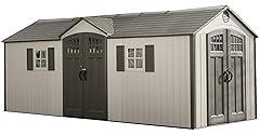 Lifetime 60127 20x8 Outdoor Storage Shed Desert Sand