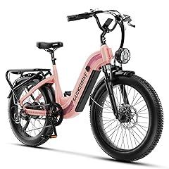 SASIKEIBIKE Electric Bike for Adults Pink