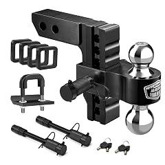 Kohree Adjustable Trailer Hitch with Dual Ball