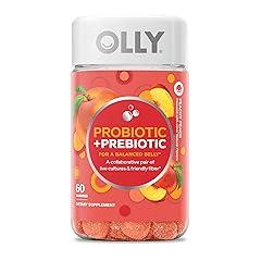 OLLY Probiotic + Prebiotic Gummy, Digestive Support, 60 Count