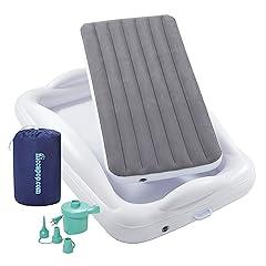 hiccapop Inflatable Toddler Travel Bed with Bumpers