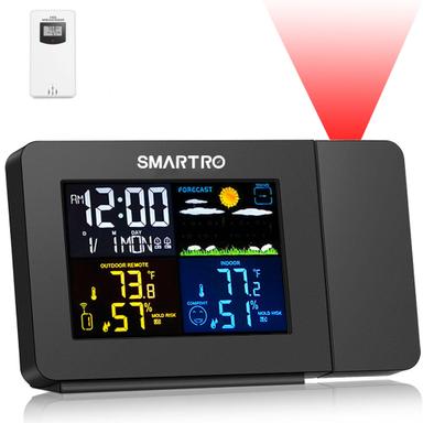 Alarm Clock for Bedrooms with Weather Station