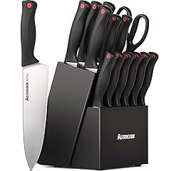 Astercook Knife Set with Sharpener