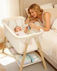 JevrJeur Baby Bassinet Bedside Sleeper