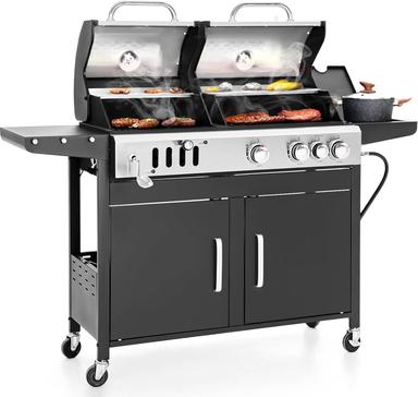 combination grills gas and charcoal