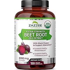 Zazzee Organic Beet Root Extract 8000 mg