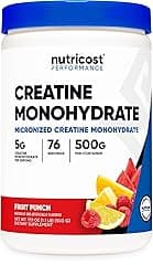 Nutricost Creatine Monohydrate Powder Fruit Punch 500g