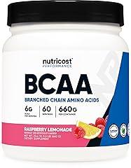Nutricost BCAA Powder Raspberry Lemonade 60 Servings