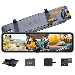 Martalk 3 Channel Mirror Dash Cam 4K