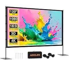 AHOLON Outdoor Projector Screen with Stand