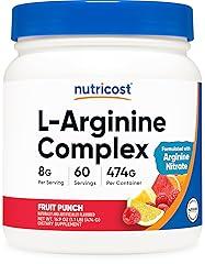 Nutricost L-Arginine Complex Fruit Punch 60 Servings