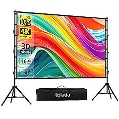 Lejiada 150'' Upgraded Projector Screen with Stand