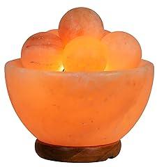 Spantik Himalayan Salt Lamp with Massage Balls