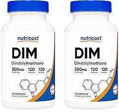 Nutricost DIM 300mg with BioPerine (2 Bottles)