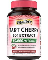 Vitalibre Tart Cherry Extract, 500 mg, 120 Vegan