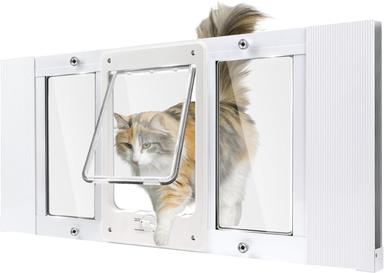 window dog door