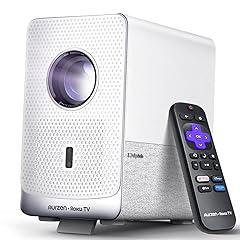 Aurzen D1R Smart Projector with Roku and Bluetooth