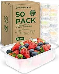 PrepNaturals Meal Prep Containers 50 Pack