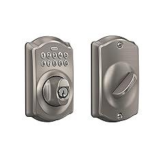 ‎SCHLAGE BE365 Camelot Keypad Deadbolt Satin Nickel