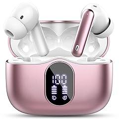 Btootos Bluetooth 5.4 Wireless Earbuds Rose Gold