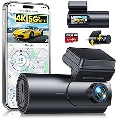 GKU 4K+1080P Dash Cam with WiFi & GPS