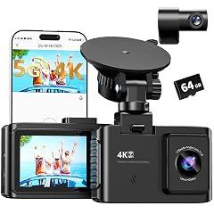 WANLIPO 4K Dual Dash Cam with 5GHz WiFi