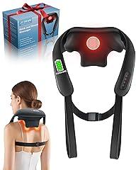 JZBRAIN Cordless Shiatsu Neck Massager with Heat