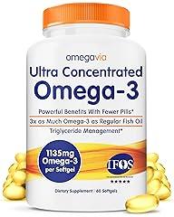 OmegaVia Ultra Concentrated Omega 3 Fish Oil