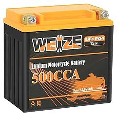 Weize Lithium YTX14-BS Motorcycle Battery
