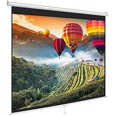 Pyle 72-inch Manual Retractable Projector Screen PRJSM7206