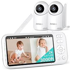 Jartoo 2K Baby Monitor with 2 Cameras