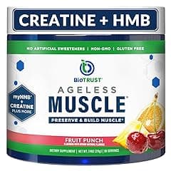 BioTrust Ageless Muscle Builder Creatine HMB Powder Fruit Punch