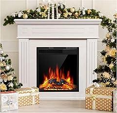 JAMFLY Electric Fireplace Mantel Package