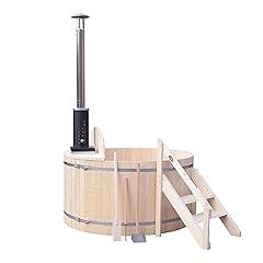 ALEKO Pine Wood Hot Tub and Ice Bath