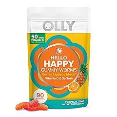 OLLY Hello Happy Gummy Worms Mood Support