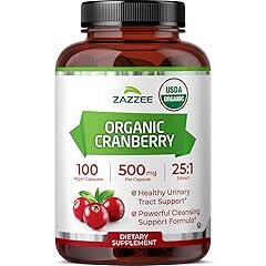 Zazzee Organic Cranberry Extract 12,500 mg
