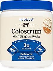 Nutricost Colostrum Powder, 8 oz, 30% IgG